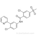 2-क्लोरो-एन- [4-क्लोरो-3- (2-पाइरिडिनाइल) फिनाइल] -4- (मिथाइलसल्फोनील) बेंजामाइड / विस्मोडिबिब कैस 879085-55-9